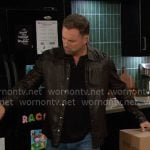 Brady’s dark brown western leather shirt on Days of our Lives Brady’s dark brown western leather shirt on Days of our Lives