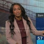 Brittany's brown plaid blazer on Good Morning America Brittany's brown plaid blazer on Good Morning America