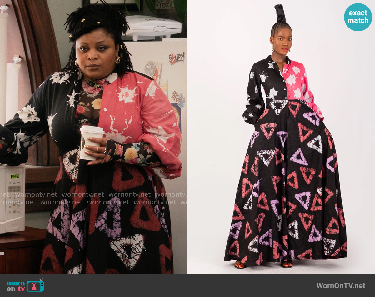 Busayo Asa Dress worn by Adelola Olofin (Gbemisola Ikumelo) on The Paper Busayo Asa Dress worn by Adelola Olofin (Gbemisola Ikumelo) on The Paper