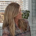 Carly's jagged stripe blouse on General Hospital Carly's jagged stripe blouse on General Hospital
