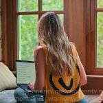 Carole’s yellow smiley face knit vest on The Real Housewives of New York City Carole’s yellow smiley face knit vest on The Real Housewives of New York City