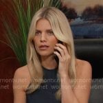 Cat’s twist front denim dress on Days of our Lives