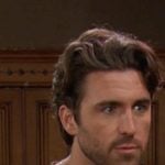 Chad’s brown textured sweater on Days of our Lives