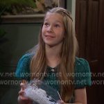 Charlotte’s green tweed dress on Days of our Lives Charlotte’s green tweed dress on Days of our Lives