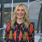 Chassie’s argyle cardigan on Today