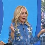 Chassie’s floral embroidered denim jacket on Today Chassie’s floral embroidered denim jacket on Today