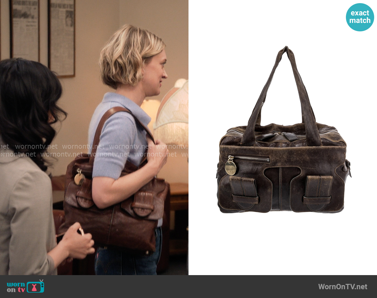 Chloe Saskia Leather Shoulder Bag worn by Mare Pritti (Chelsea Frei) on The Paper Chloe Saskia Leather Shoulder Bag worn by Mare Pritti (Chelsea Frei) on The Paper