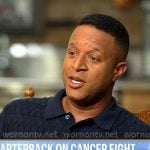 Craig’s navy knit polo on Today
