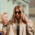 Daisy’s beige beige zip jacket on The Real Housewives of New York City Daisy’s beige beige zip jacket on The Real Housewives of New York City
