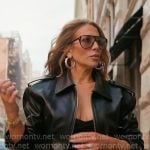 Daisy’s black leather jacket on The Real Housewives of New York City