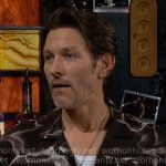 Daniel’s black water print shirt on The Young and the Restless Daniel’s black water print shirt on The Young and the Restless