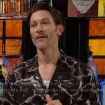 Daniel’s black water print shirt on The Young and the Restless