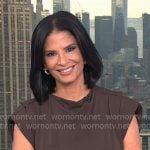 Darlene's brown jersey dress on Today