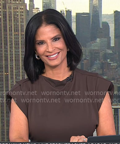 Darlene's brown jersey dress on Today Darlene's brown jersey dress on Today