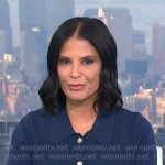 Darlene’s navy collared knit dress on Today