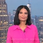 Darlene’s pink wrap shirtdress on Today