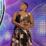 Deja Vu’s floral print wrap dress on Live with Kelly and Mark