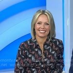 Dylan’s black wavy print shirtdress on Today Dylan’s black wavy print shirtdress on Today