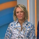Dylan's blue printed shirtdress on Today
