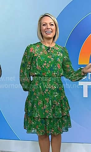 Dylan's green floral dress on Today