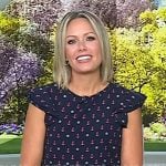 Dylan’s navy anchor print ruffle top on Today