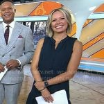 Dylan’s navy sleeveless shirtdress on Today