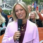 Dylan’s pink jacket with patch pocket on Today