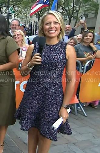 Dylan's tweed sleeveless dress on Today