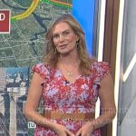 Emily’s blue and red floral dress on Today
