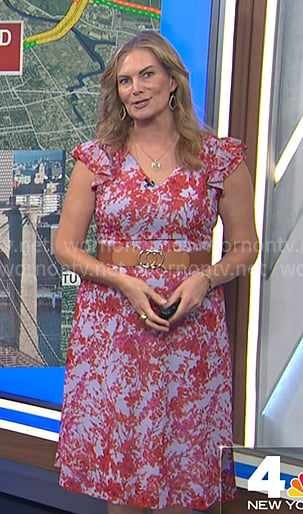 Emily’s blue and red floral dress on Today