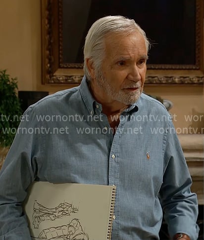 Eric’s chambray shirt on The Bold and the Beautiful