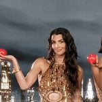 Erika’s metallic oepning scene mini dress on The Real Housewives of New York City