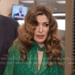Esmerelda’s green blouse on The Paper