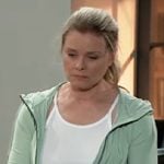 Felicia’s mint green jacket on General Hospital Felicia’s mint green jacket on General Hospital