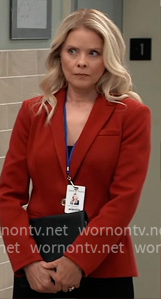 Felicia's red blazer on General Hospital