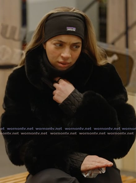 Gia’s black ski suit on Next Gen NYC Gia’s black ski suit on Next Gen NYC