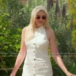 Gina’s white sleeveless dress on The Real Housewives of Orange County