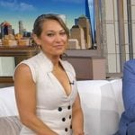 Ginger’s beige heel pumps on Good Morning America