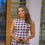 Ginger's gingham check vest and pants on Good Morning America