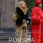 Gizelle's leopard print shearling coat on The Real Housewives Ultimate Girls Trip