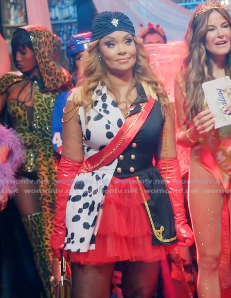 Gizelle’s party costume dress on The Real Housewives Ultimate Girls Trip