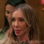 Hailey’s beige animal print ruched dress on The Real Housewives of New York City Hailey’s beige animal print ruched dress on The Real Housewives of New York City