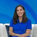 Hallie Jackson’s blue short sleeve dress on Today