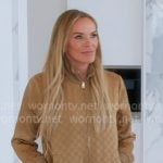 Heather’s beige track jacket and pants on The Real Housewives of Salt Lake City Heather’s beige track jacket and pants on The Real Housewives of Salt Lake City