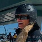 Heather’s black zip front ski suit on The Real Housewives of Salt Lake City Heather’s black zip front ski suit on The Real Housewives of Salt Lake City
