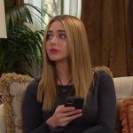Holly’s floral jeans on Days of our Lives