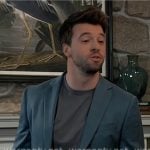 Hudson’s blue blazer on General Hospital Hudson’s blue blazer on General Hospital
