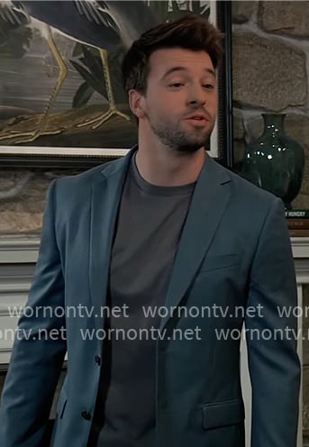 Hudson’s blue blazer on General Hospital Hudson’s blue blazer on General Hospital