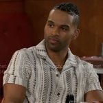 Izaiah’s herringbone pattern shirt on Beyond the Gates Izaiah’s herringbone pattern shirt on Beyond the Gates
