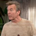 Jack’s beige textured sweater on The Young and the Restless Jack’s beige textured sweater on The Young and the Restless